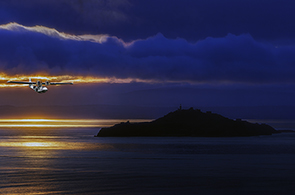 Island of Inchkeith just of the City of edinburgh in the River Forth