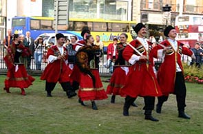 When things were more normal.  Russian dancers at the Edinburgh Internation Festival