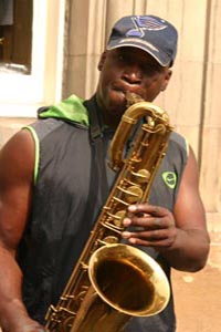 Saxaphone player