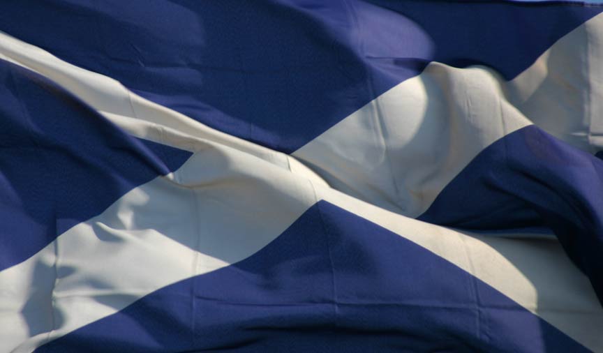 шотландский флаг